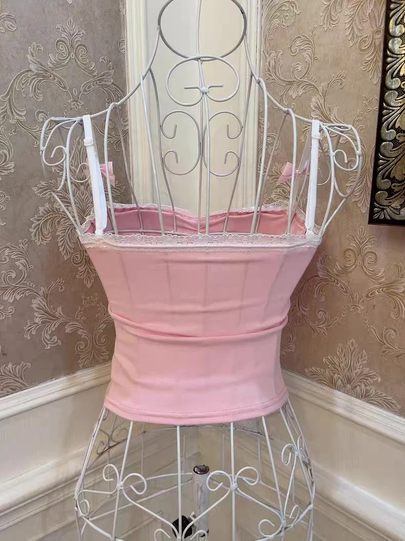 Bow Heart Pearl Tank Top HA2984 - Image 6