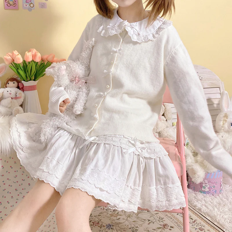 Bow Knot Sweater Jacket HA1054 - Image 4