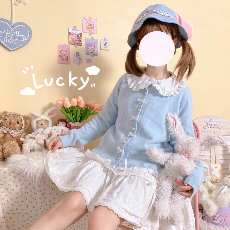 Bow Knot Sweater Jacket HA1054 - Image 5