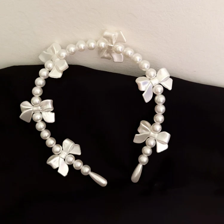 Bow pearl headband   HA1511 - Image 4