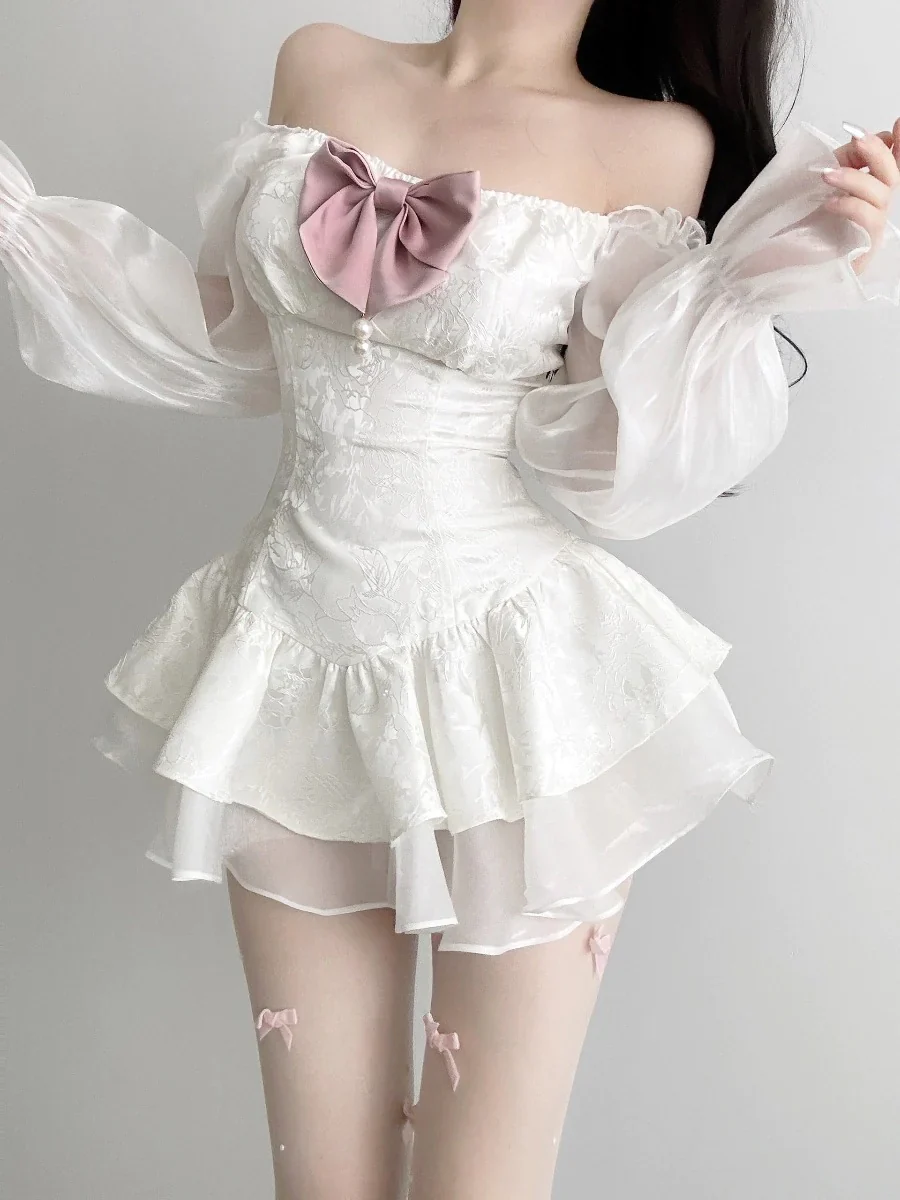Bow princess dress HA2227 - Image 3