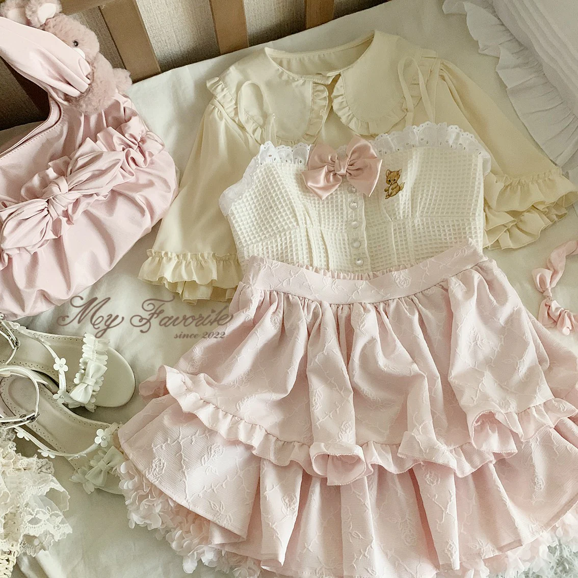Bow print camisole top HA1572 - Image 5