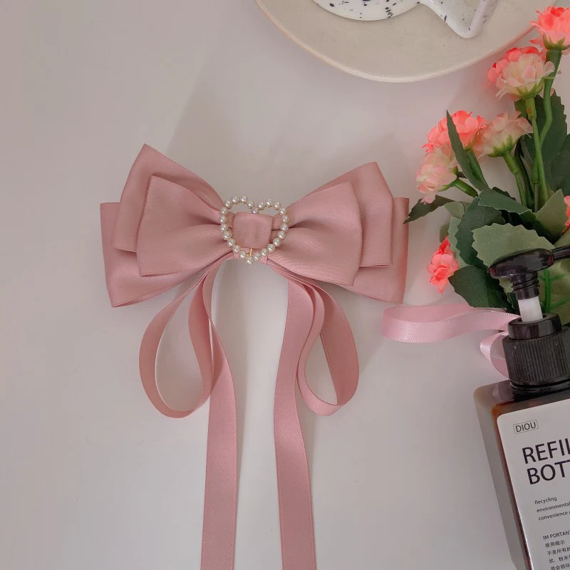 Bow Ribbon Heart Hair Clip  HA1450 - Image 3