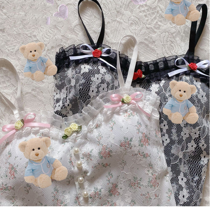 Bow Rose Lace Camisole  HA0581 - Image 3
