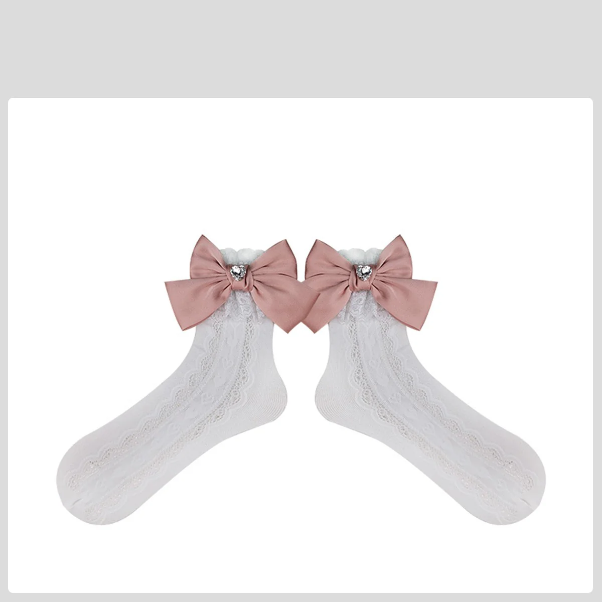 lace Bow socks   HA1587 - Image 5