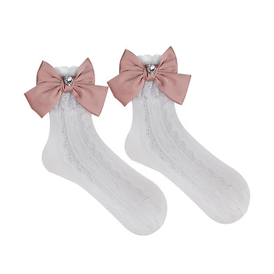 lace Bow socks   HA1587 - Image 6