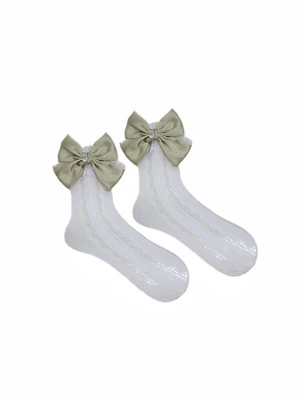 lace Bow socks   HA1587 - Image 7