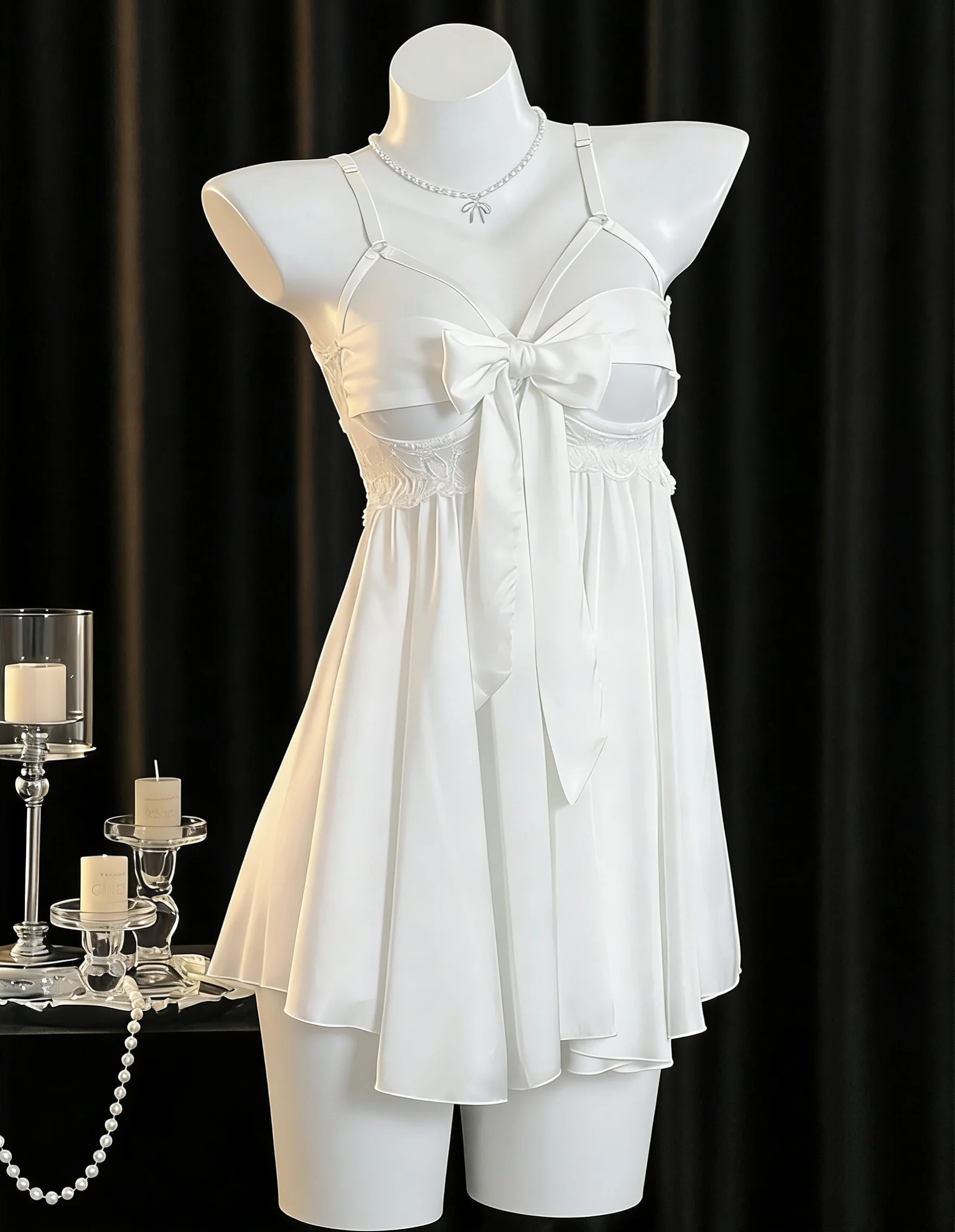 Bow strap dress HA3008 - Image 3