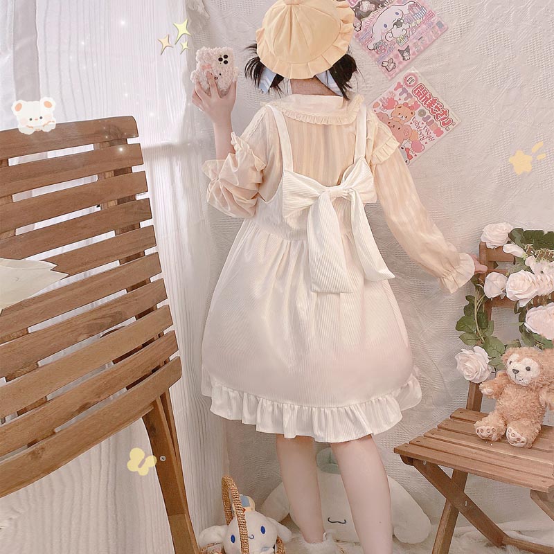 Bow suspender skirt HA0942 - Image 2