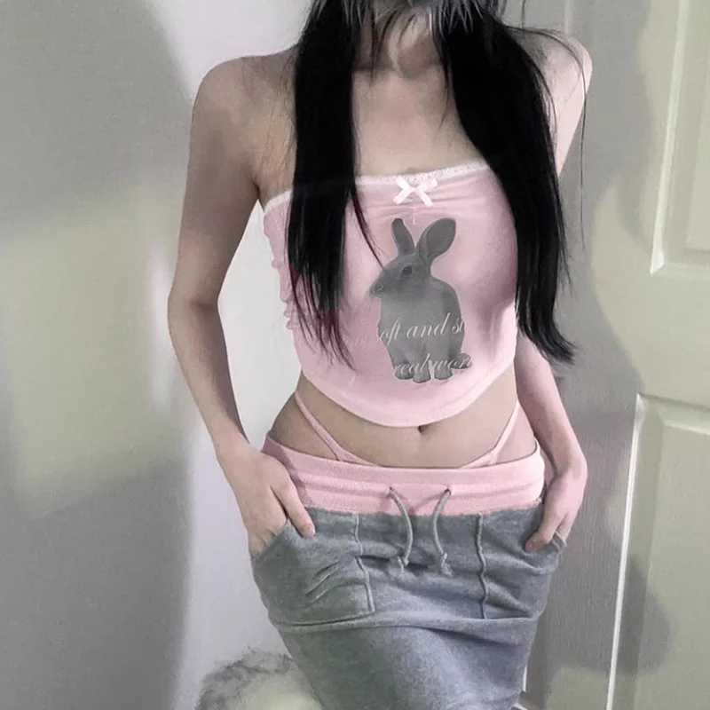 Cute pink bunny top HA2333 - Image 4