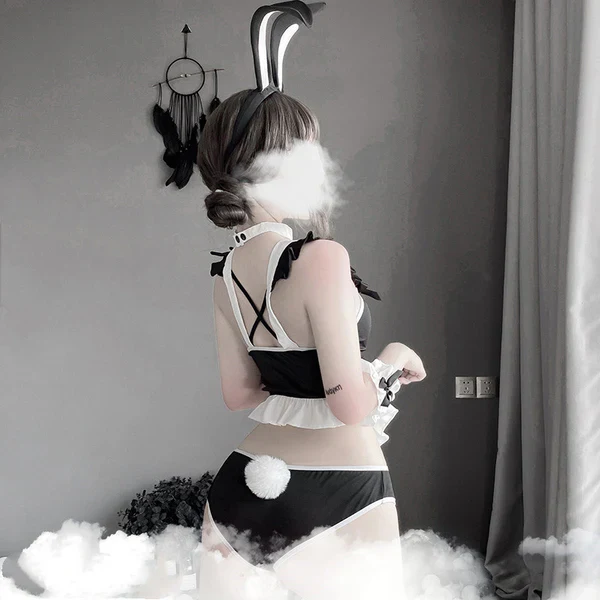 Bunny girl cosplay maid uniform suit HA2796 - Image 6