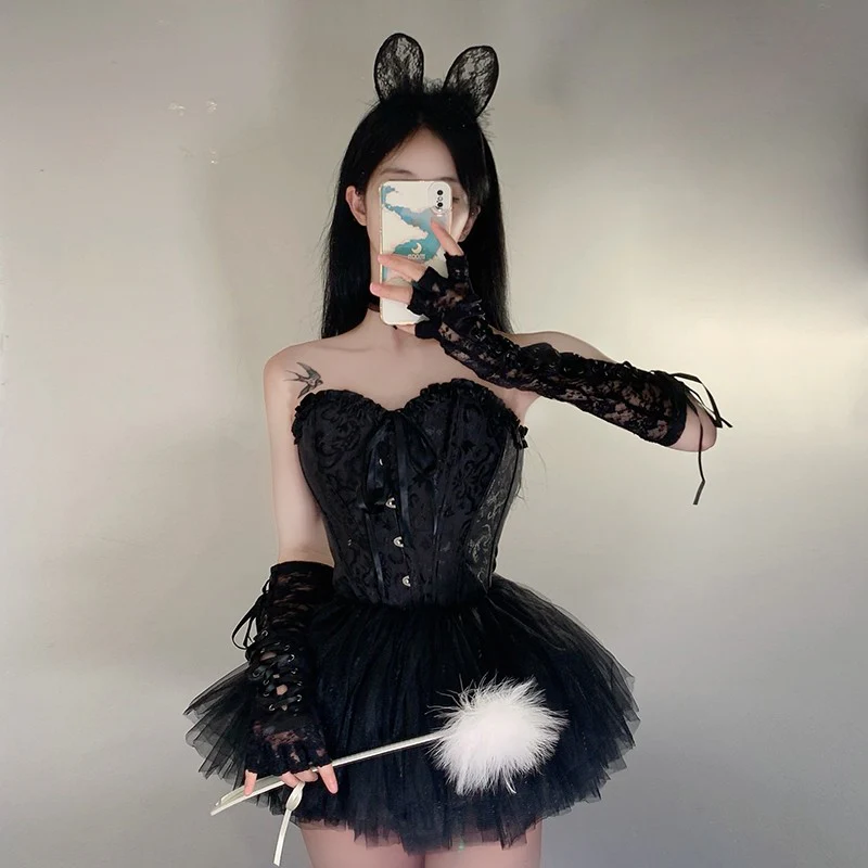 Bunny girl cosplay suit HA1488 - Image 3