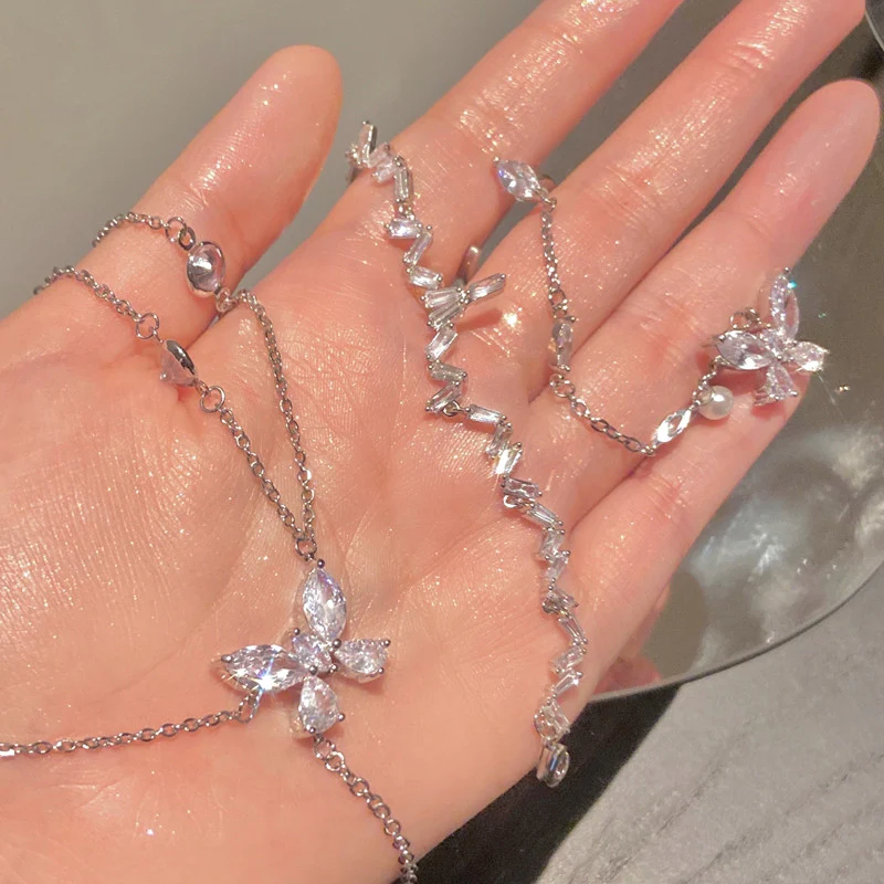 Butterfly Diamond Necklace Ring   HA0722 - Image 5