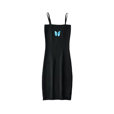 Butterfly Embroidered Cardigan Bag Dress Two-Piece Set    HA1401 - Image 9