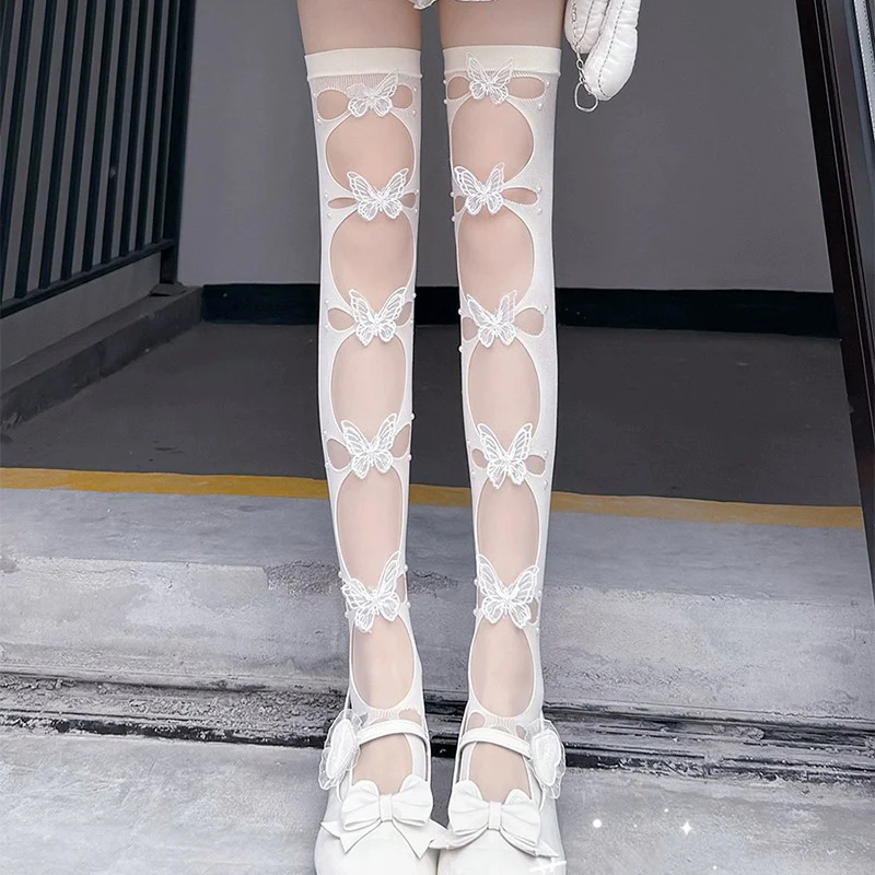 Butterfly hollow fishnet stockings HA2548 - Image 3