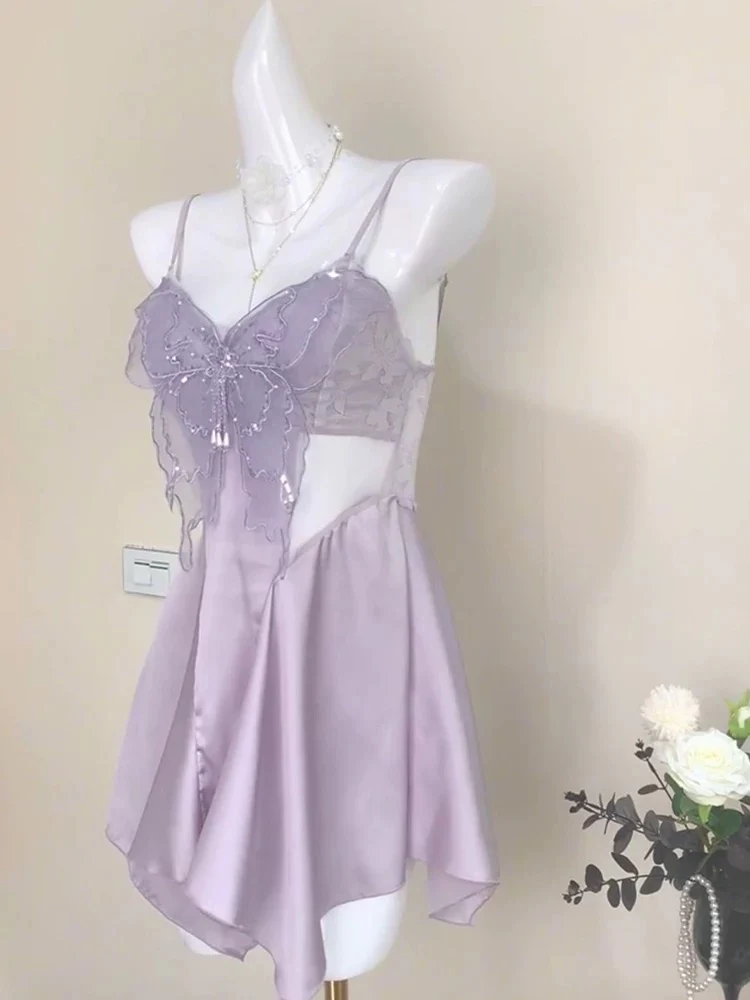 Butterfly lace dress dress HA2646 - Image 5