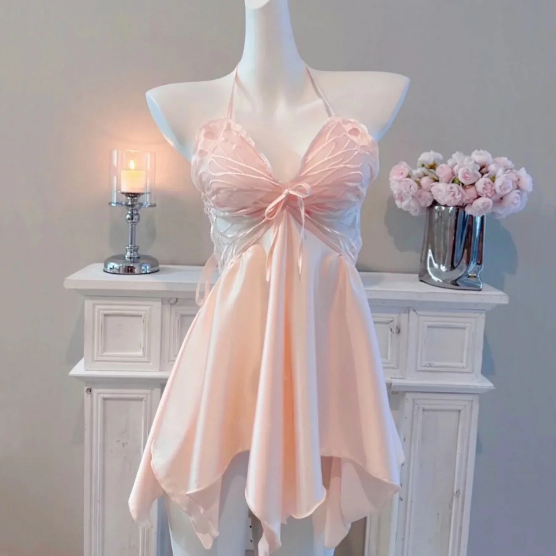 Butterfly Mesh Dress HA2194 - Image 5
