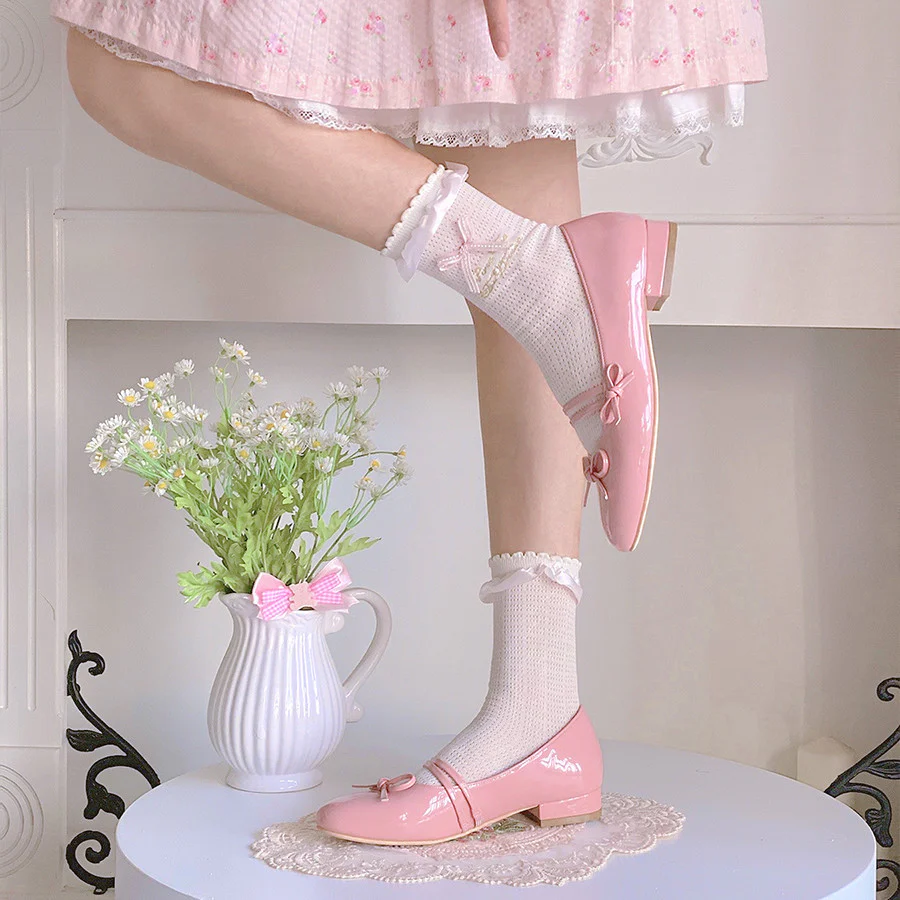 Butterfly Sweet Cotton Socks    HA0796 - Image 2