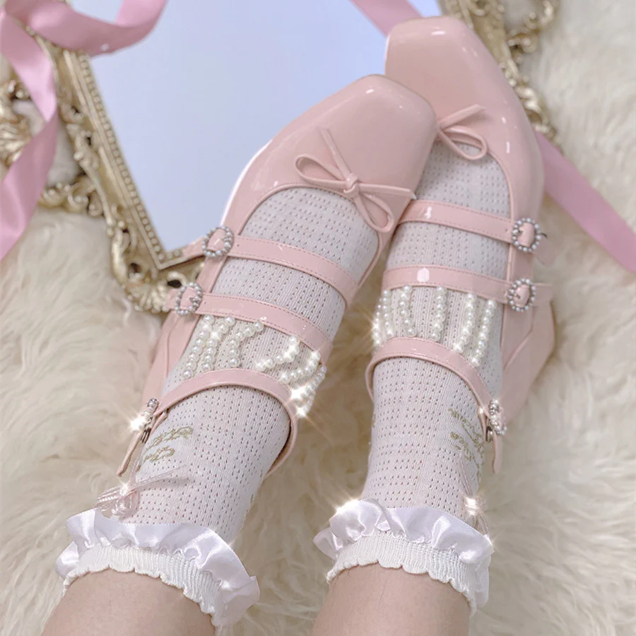 Butterfly Sweet Cotton Socks    HA0796 - Image 5