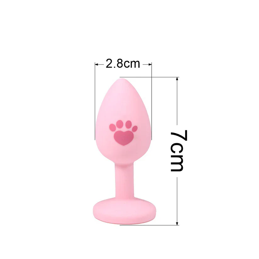 CAT CLAW PATTERN ANAL PLUG DOG TAG BELL HA2768 - Image 3