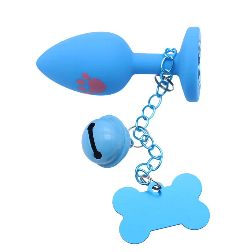 CAT CLAW PATTERN ANAL PLUG DOG TAG BELL HA2768 - Image 4