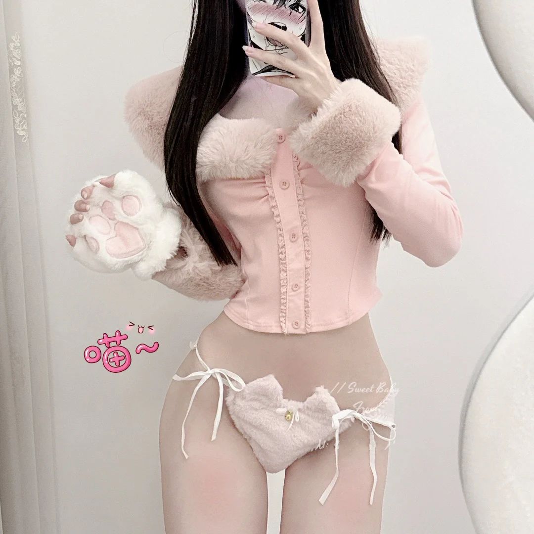 Cat ear plush underwear HA2308 - Image 4