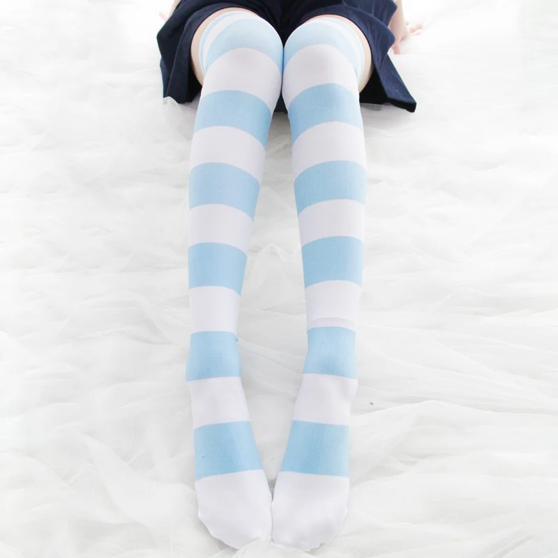 Cat's Claw Stripe Over the Knee Socks HA1518 - Image 3
