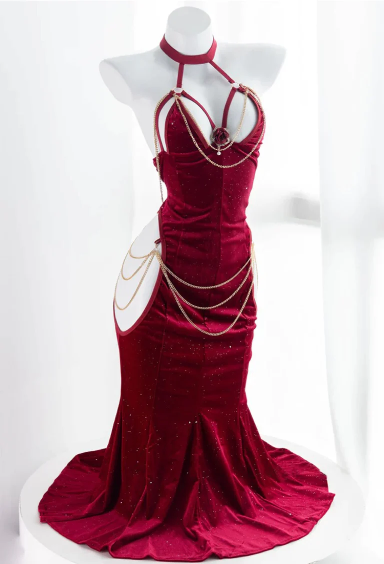 Chain Fishtail Dress HA2467 - Image 6