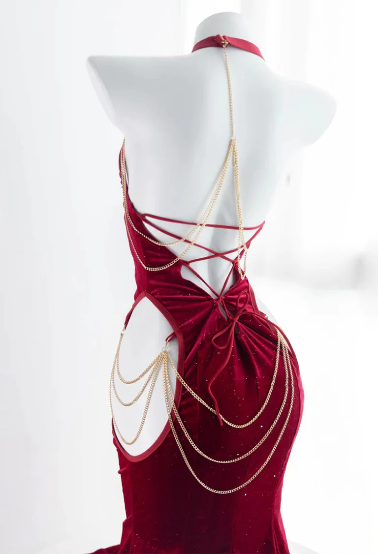 Chain Fishtail Dress HA2467 - Image 7