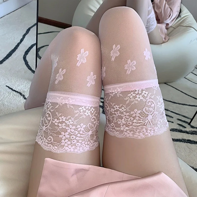 Cherry Blossom Pink Ultra Thin Stockings   HA2080 - Image 4
