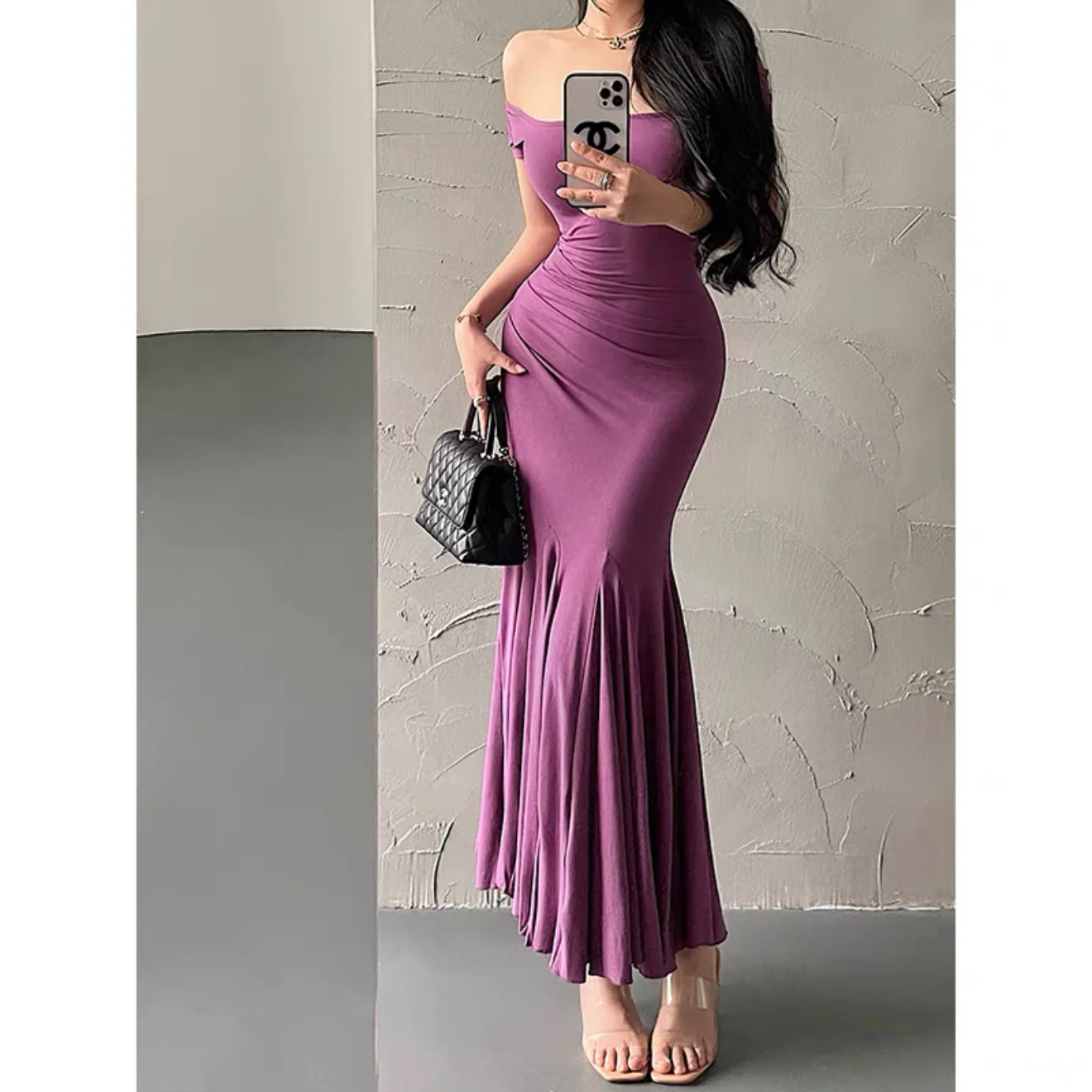 Chic fishtail dress HA2704 - Image 6