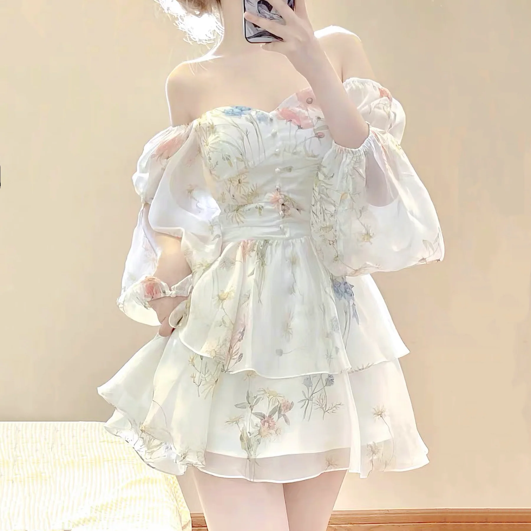 Chic floral dress HA2277 - Image 3