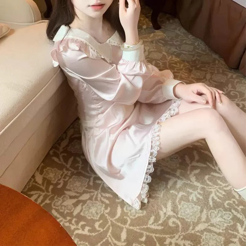 Chic pink waist dress HA2345 - Image 3