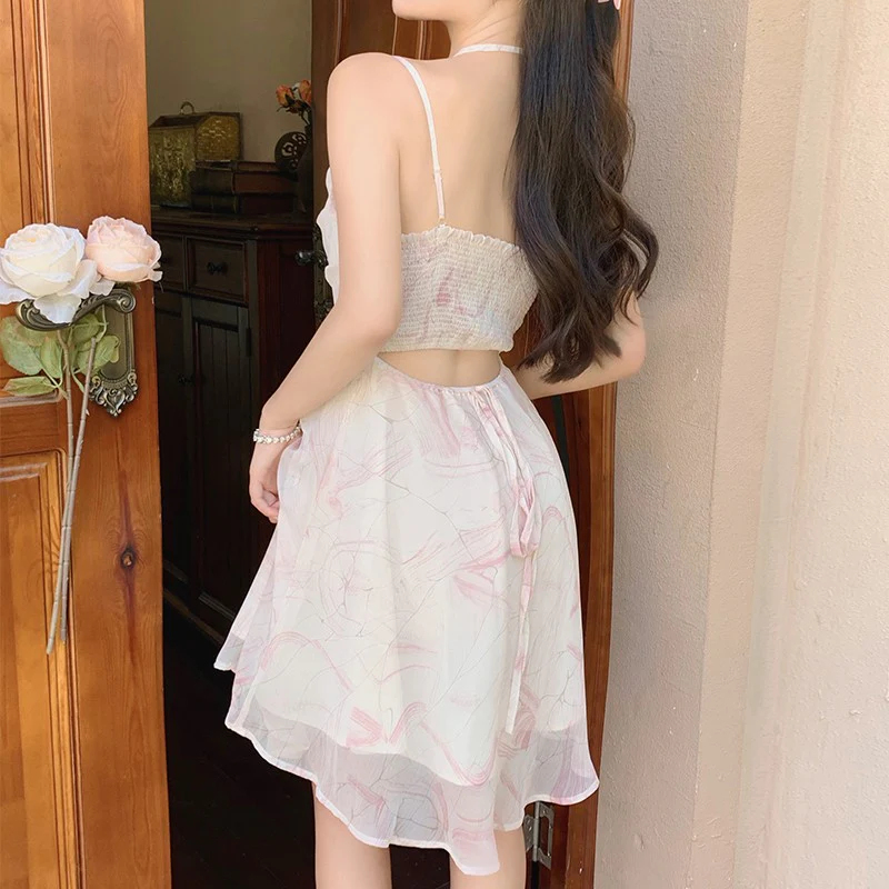 Chiffon Floral Slip Dress   HA1582 - Image 2