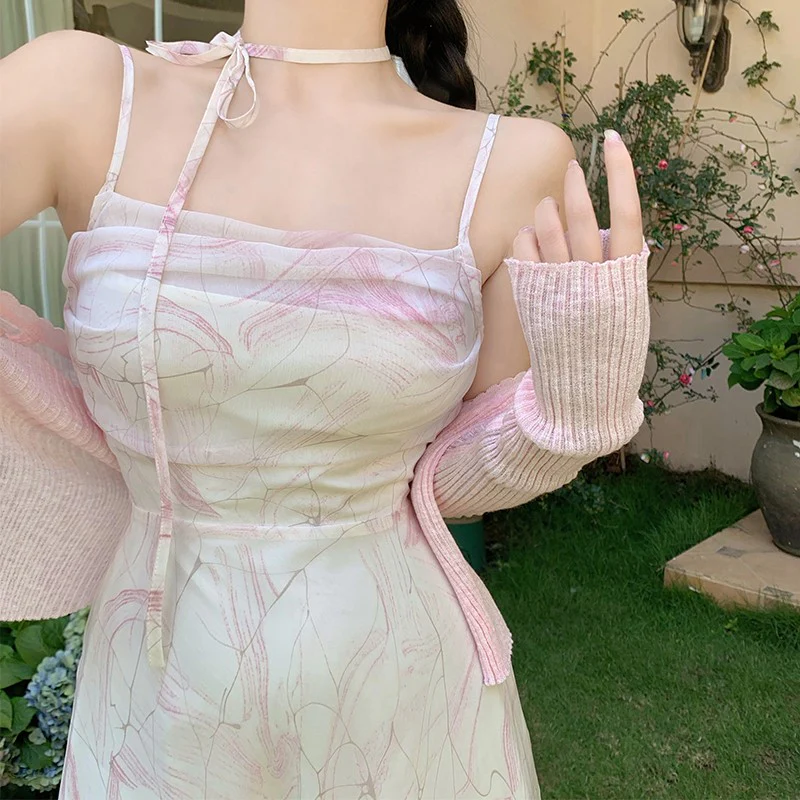 Chiffon Floral Slip Dress   HA1582 - Image 5