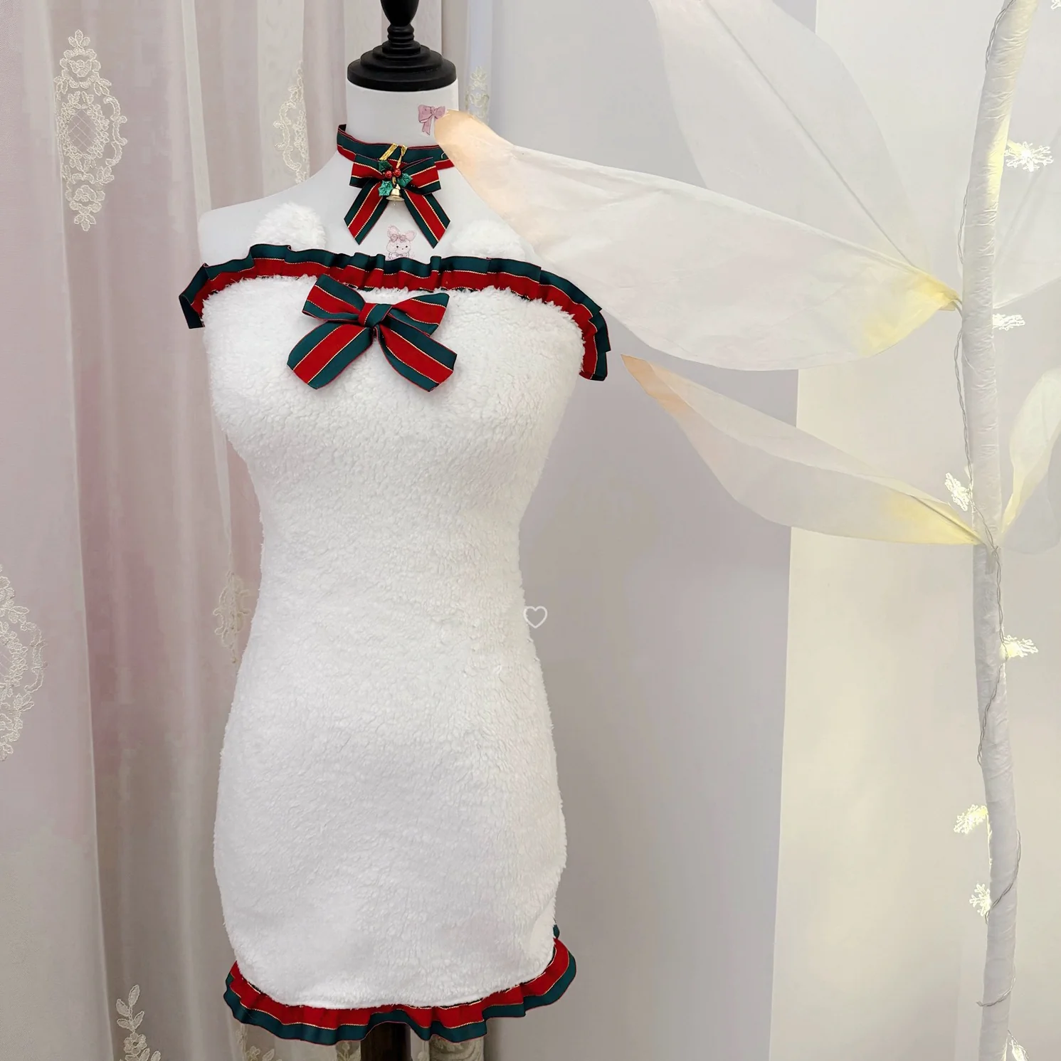 Christmas bear dress HA2307 - Image 4