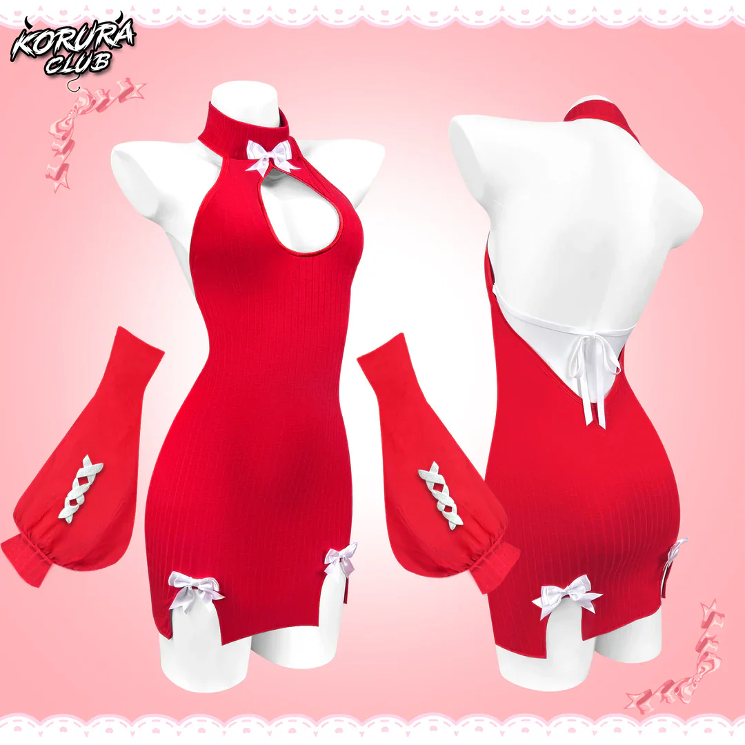 Christmas Bow sweater KO130 （3-Piece Set） - Image 3