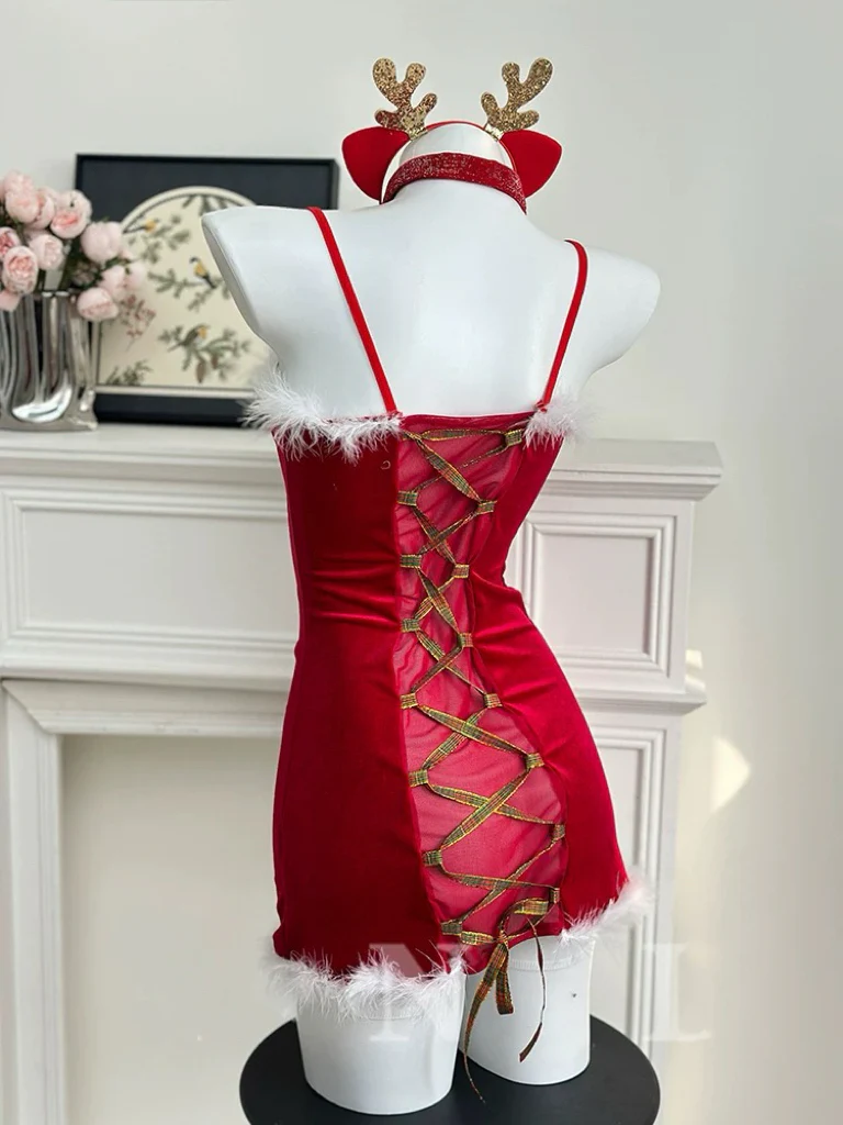 Christmas mesh dress HA2734 - Image 3