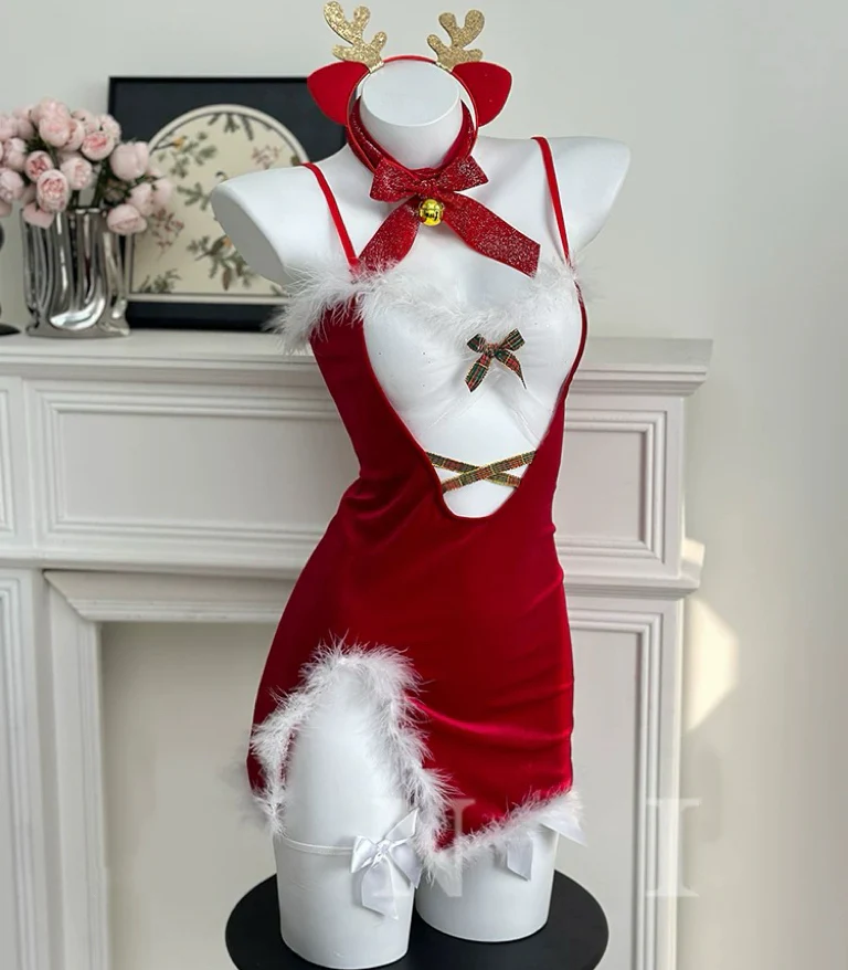 Christmas mesh dress HA2734 - Image 7
