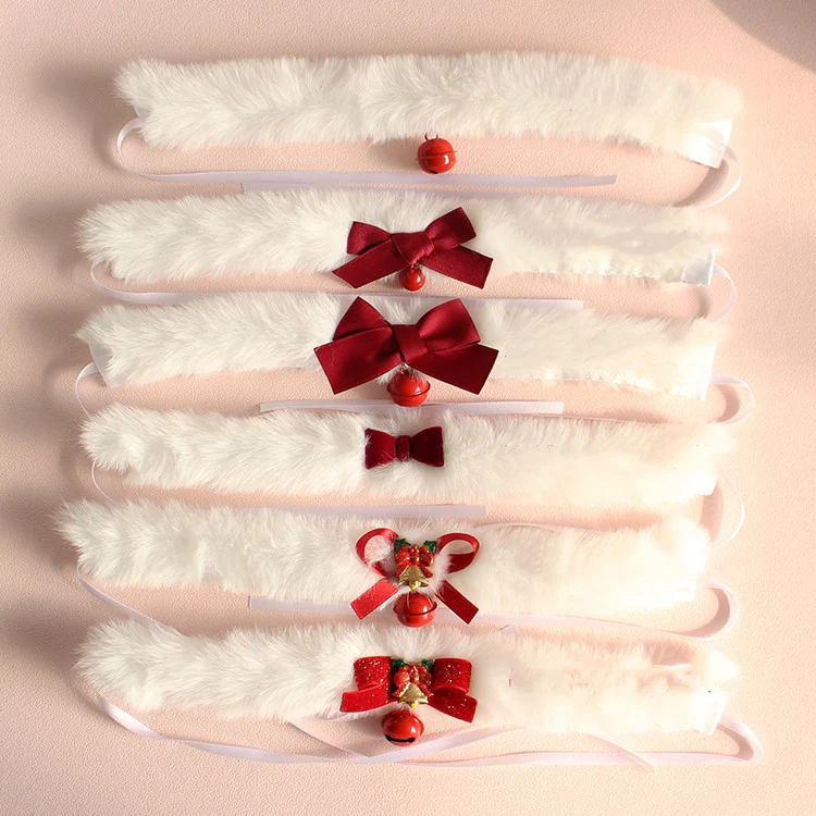Christmas plush collar   HA1333 - Image 2