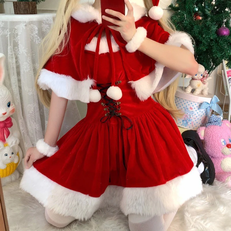 Christmas red dress   HA1310 - Image 2