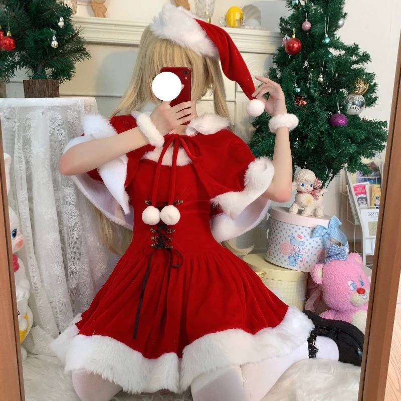 Christmas red dress   HA1310 - Image 4