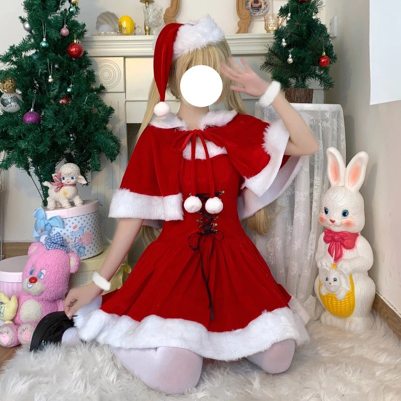 Christmas red dress   HA1310 - Image 5