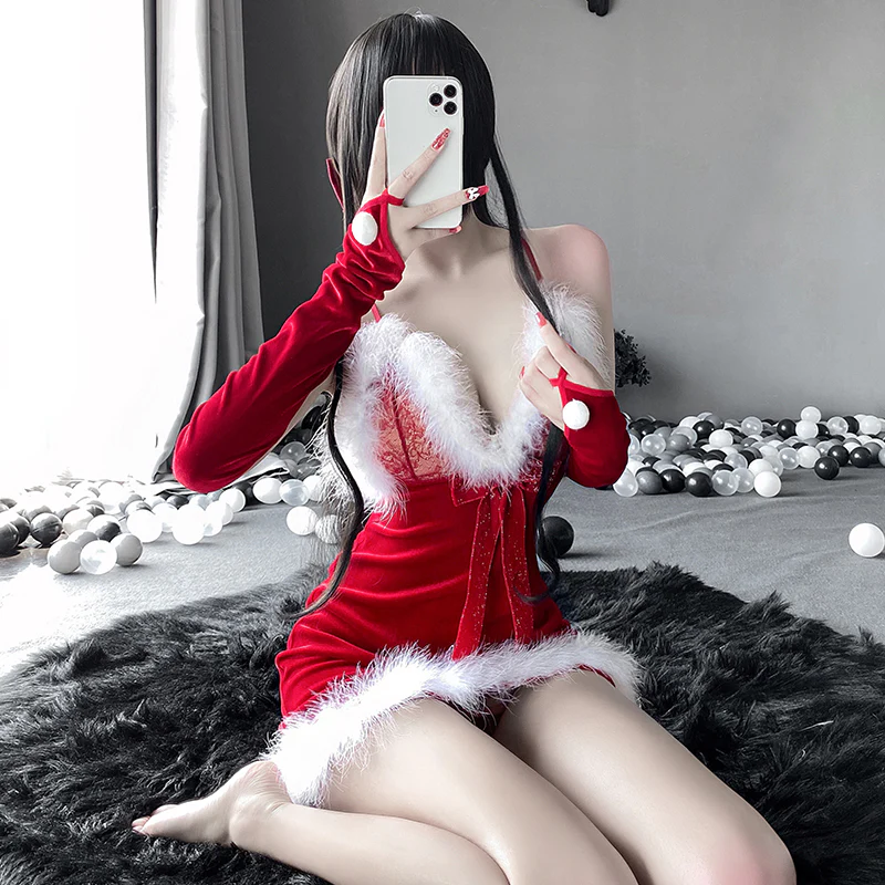 Christmas skirt suit HA1024 - Image 3