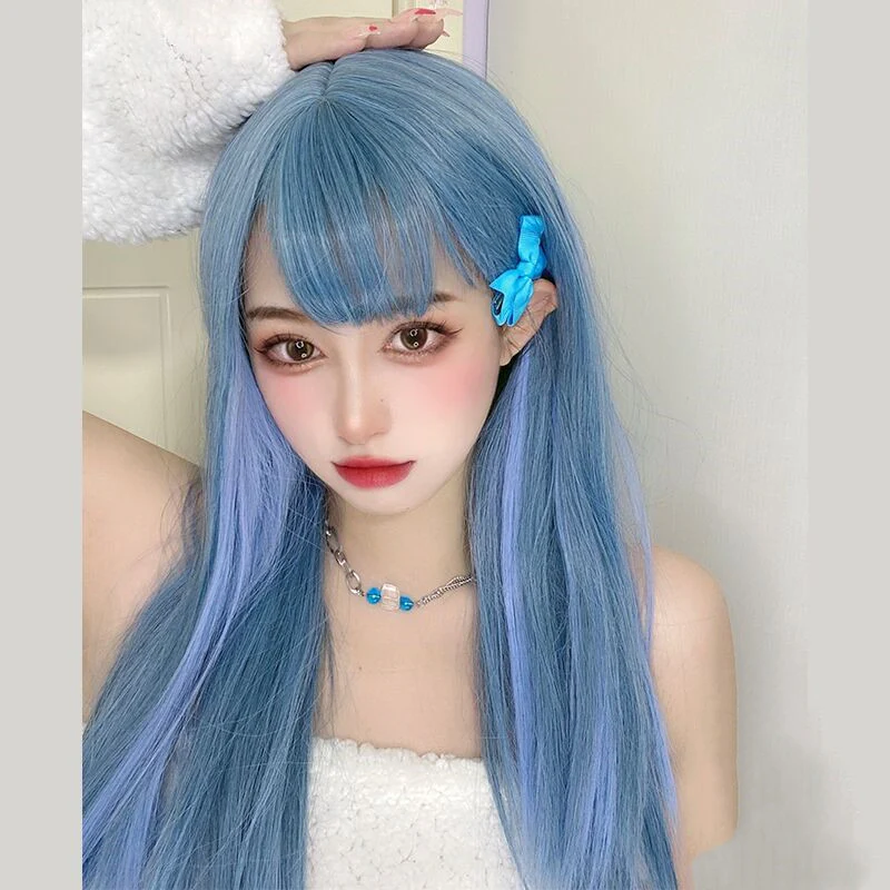 Color Gradient Long Straight Hair   HA0289 - Image 3