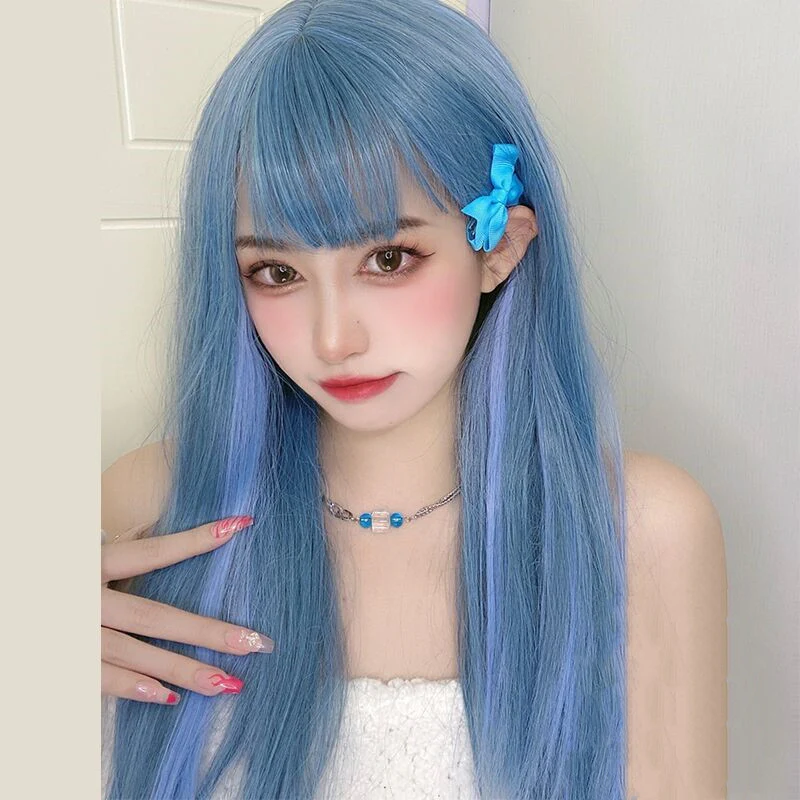 Color Gradient Long Straight Hair   HA0289 - Image 4
