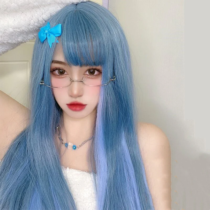 Color Gradient Long Straight Hair   HA0289 - Image 5