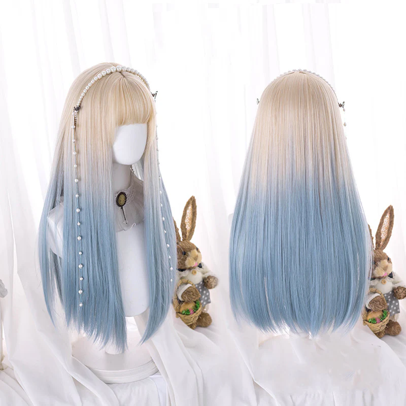 Color Gradient Long Straight Hair  HA0410 - Image 3