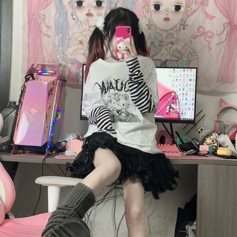 Comic Stripe Long Sleeve Top  HA1293 - Image 4