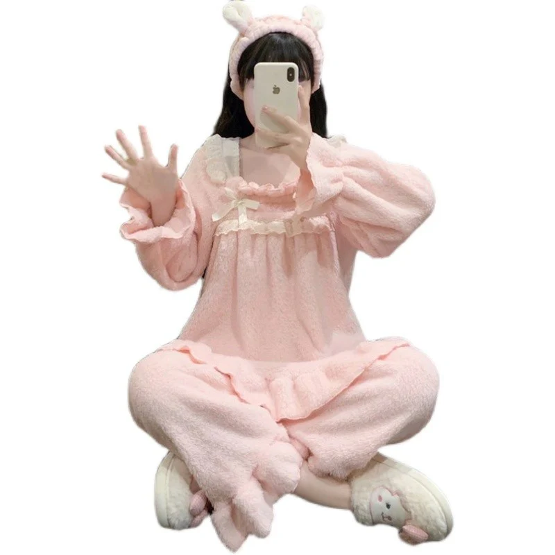 Coral fleece thick home clothes   HA1515 - Image 5